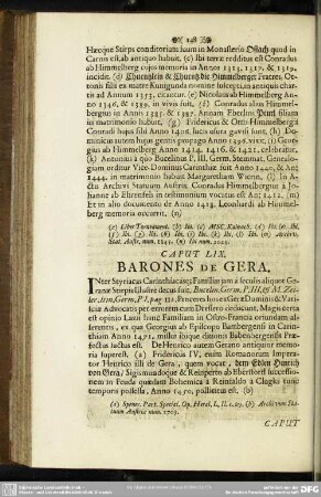 Caput LIX. Barones de Gera