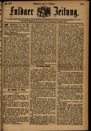 Ausgabe vom Mittwoch, den 05. Oktober 1887.