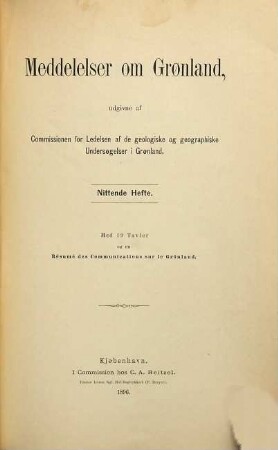 Meddelelser om Grønland. 19. 1896