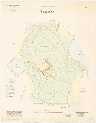 Genesungsheim des Garde Corps, Biesenthal: Lageplan 1:750