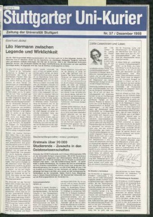 Heft Nr. 37 / Dezember 1988