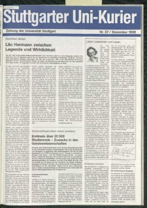 Heft Nr. 37 / Dezember 1988