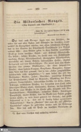 Die Widersacher Ronge´s : (Ein Schimpf- und Scheltkapitel)