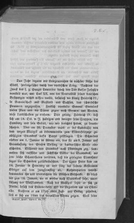 VIII. Abschnitt. Von 1713 bis 1768, ober bis zum Gottorper Vergleich.
