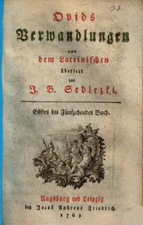Ovids Verwandlungen, Eilftes bis Fünfzehendes Buch