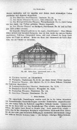 Fig. 238. Zirkus Renz. (Durchschnitt nach A-B.)