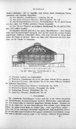 Fig. 238. Zirkus Renz. (Durchschnitt nach A-B.)