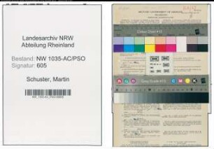 Entnazifizierung Martin Schuster , geb. 18.05.1899 (Maschinist)