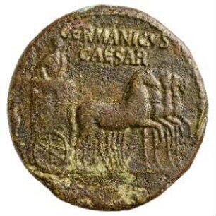 Münze, Dupondius, 37 - 41 n. Chr.