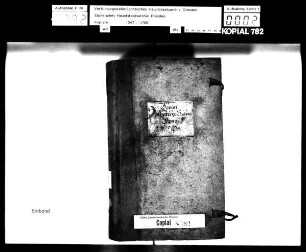 Alte Aufschrift: "Copial in Parthey Sachen"