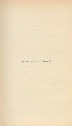 Presidency division