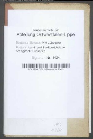 Erblasser: Vahrenkamp, Marie Louise, geb. Burkamp: