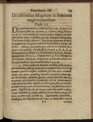 Exercitatio IX. De actionibus Magnorum in hominem magis naturalibus.