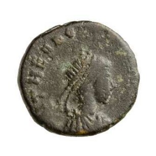 Münze, Aes 4, 425 - 435 n. Chr.