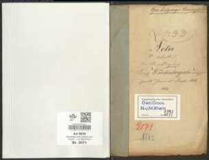Wälderdepartement: Verpflegung Königlich Württembergischer Truppen pro 16. Juni ad 31. Dezember 1814