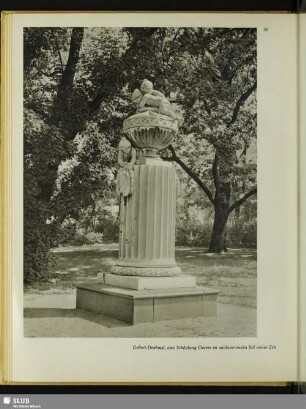 Gellert-Denkmal, eine Schöpfung Oesers im antikisierenden Stil seiner Zeit