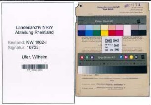 Entnazifizierung Wilhelm Ufer, geb. 28.04.1891 (Abteilungsleiter)