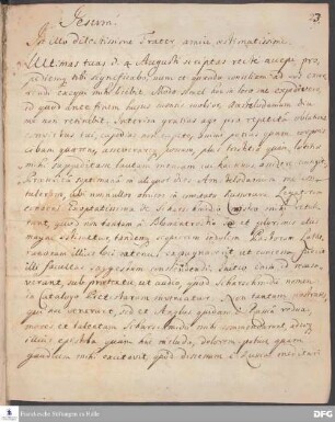 Brief von Heinrich Wilhelm Ludolf an August Hermann Francke.