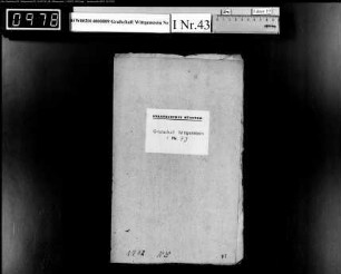 Testament der Johannette Caroline Maximiliane Buchnerin zu Berleburg
