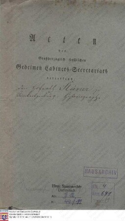 Steiner, [Johann Wilhelm Christian], Hofrat in Klein-Krotzenburg