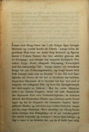 Tale ved det Norske Universitets mindefest for Kong Oscar, den 22de September 1859