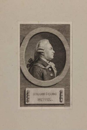Bildnis des Iohann Georg Meusel