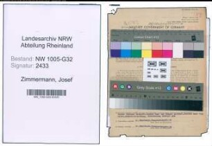 Entnazifizierung Josef Zimmermann , geb. 27.01.1889 (Technischer Stadtinspektor)