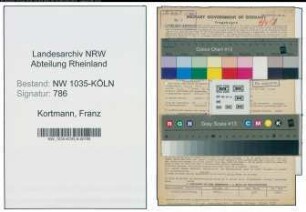 Entnazifizierung Franz Kortmann , geb. 28.02.1903 (Schlosser)