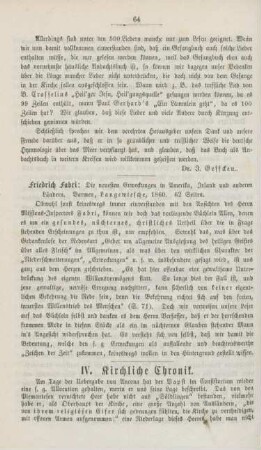 64-68 Kirchliche Chronik