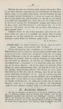 64-68 Kirchliche Chronik