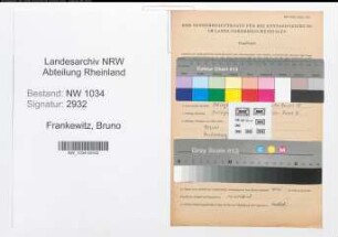 Entnazifizierung Bruno Frankewitz , geb. 08.12.1897 (Generalleutnant)