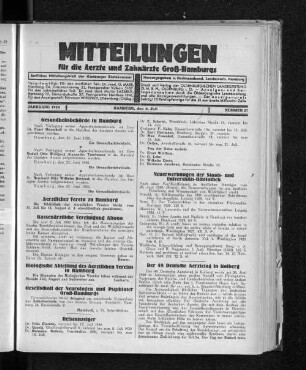 Jahrgang 1930, Hamburg, den 6. Juli, Nummer 27
