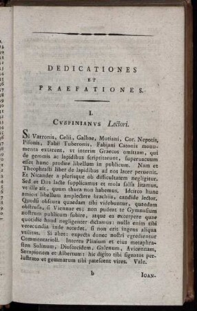 Dedicationes et Praefationes.