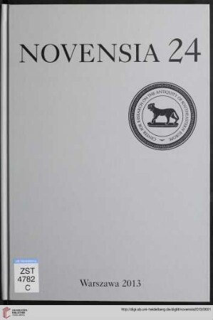 24: Novensia: Studia i Materiały