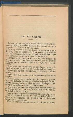 Los dos hogares
