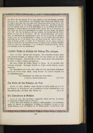 Die Operationen in Galizien.