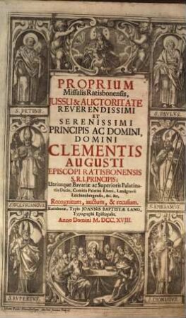 Proprium Missalis Ratisbonensis