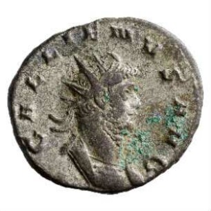 Münze, Antoninian, 258 n. Chr.