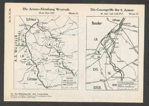 Skizze 15. Die Armee=Abteilung Woyrsch. Mitte Mai 1915.