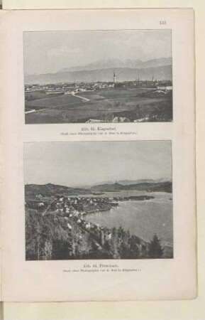 [ Abb. 63.-64. Klagenfurt und Pörtschach]