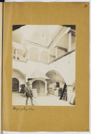 Haus zum Löwen, Steyr: Ansicht von der Hofseite (aus: Skizzen- und Fotoalbum 21)