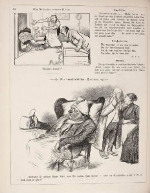 "Ein Reisender comme il faut" "Ein empflindlicher Patient"
