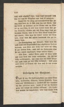 Anfertigung des Marzipans.