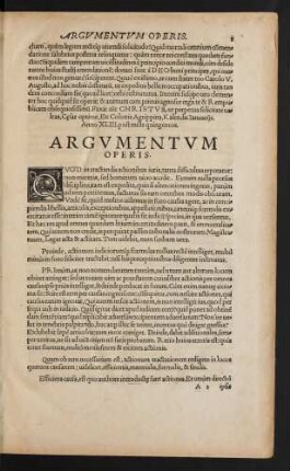 Argumentum Operis.