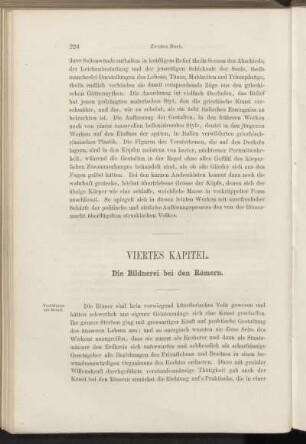 Viertes Kapitel. Die Bildnerei bei den Römern.
