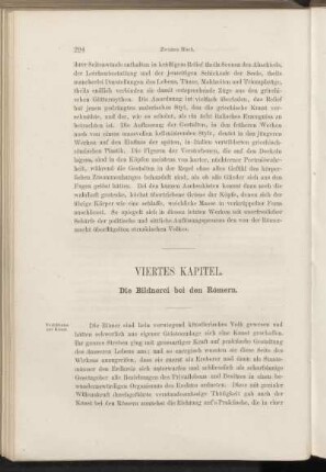 Viertes Kapitel. Die Bildnerei bei den Römern.