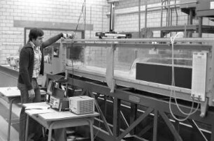 100jähriges Jubiläum der Fachhochschule Karlsruhe. Laboratorium für Wasserbau im Fachbereich Bauingenieurwesen