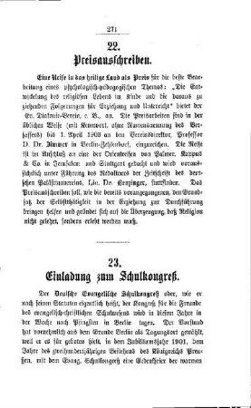 Einladung zum Schulkongreß