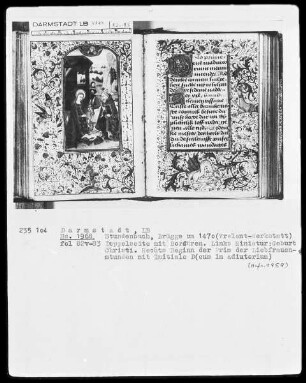 Tagzeiten und Gebete — Weihnachtsbild, Folio 82verso