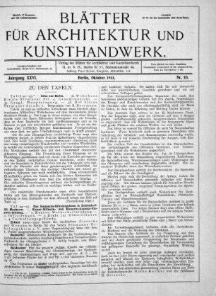 No 10, Oktober 1913